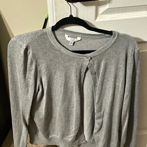 Time and Tru Heather Gray Sweater